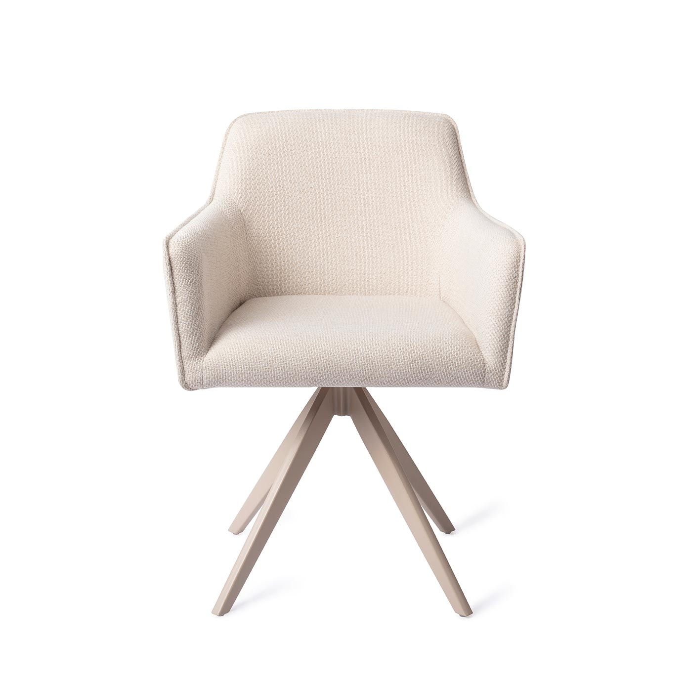 Jesper Home Draaibare Eetkamerstoel 'Hofu' Turn Beige, kleur Enoki