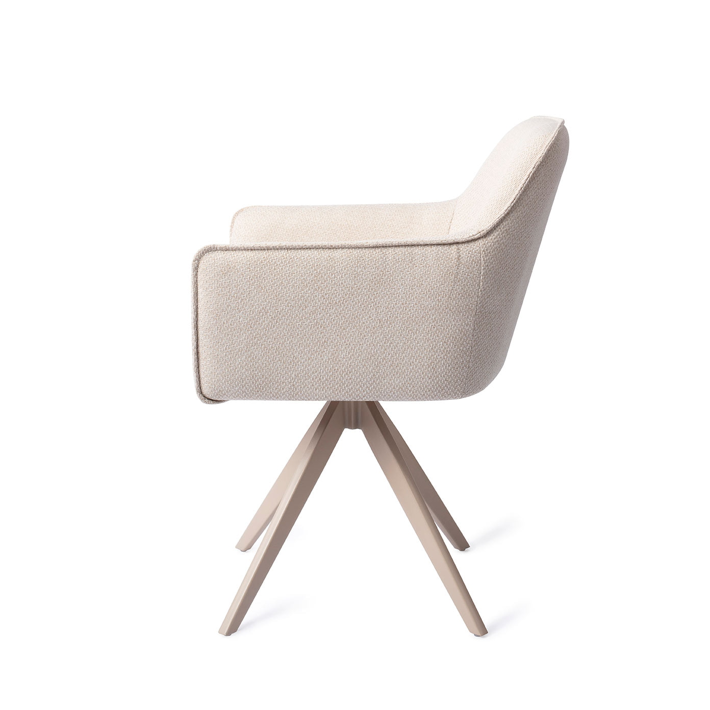 Jesper Home Draaibare Eetkamerstoel 'Hofu' Turn Beige, kleur Enoki