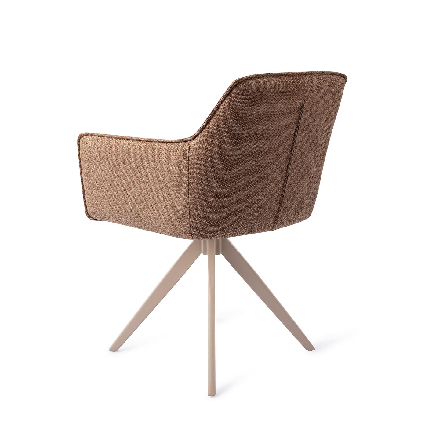 Jesper Home Draaibare Eetkamerstoel 'Hofu' Turn Beige, kleur French Toast