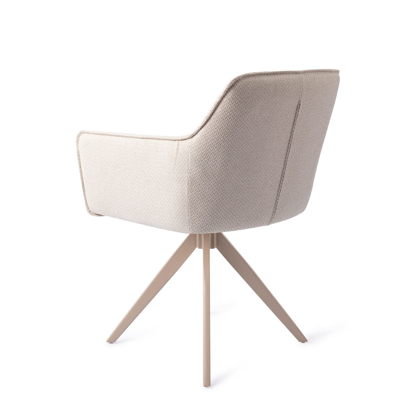 Jesper Home Draaibare Eetkamerstoel 'Hofu' Turn Beige, kleur Enoki