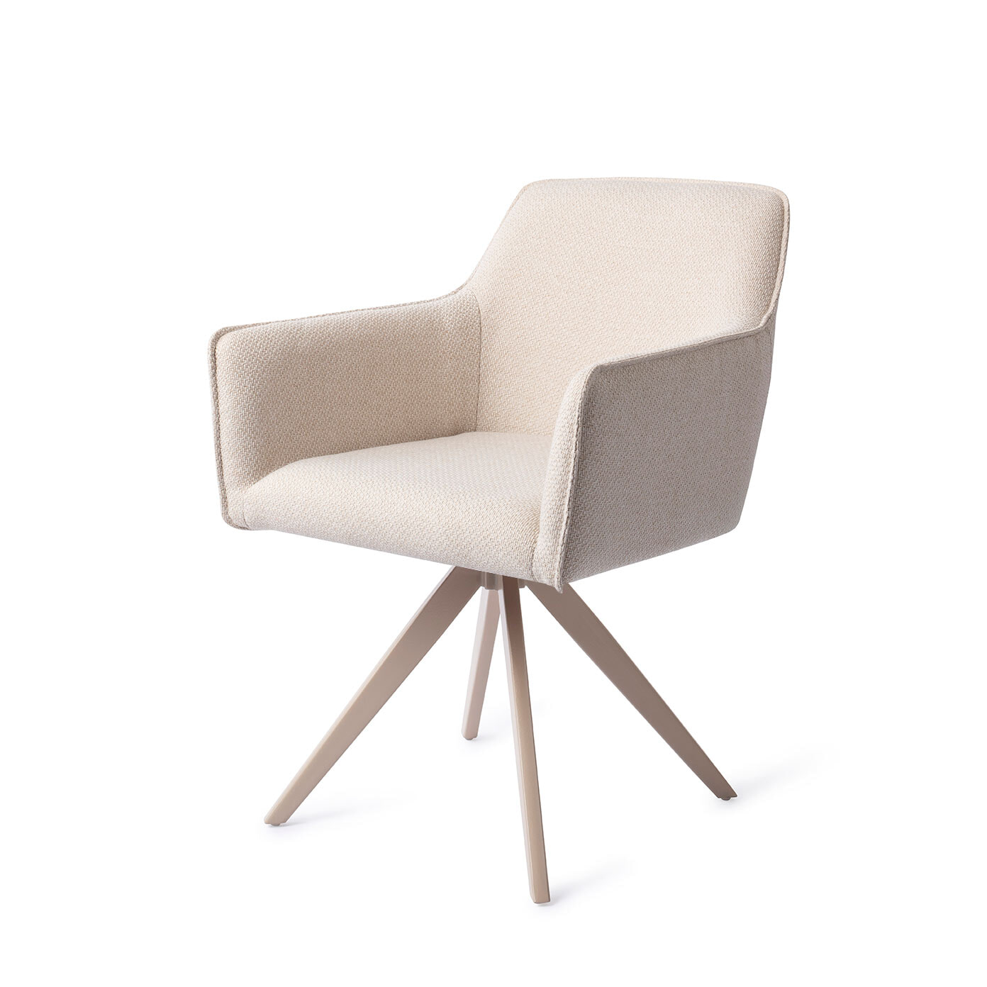 Jesper Home Draaibare Eetkamerstoel Hofu Turn Beige - Enoki