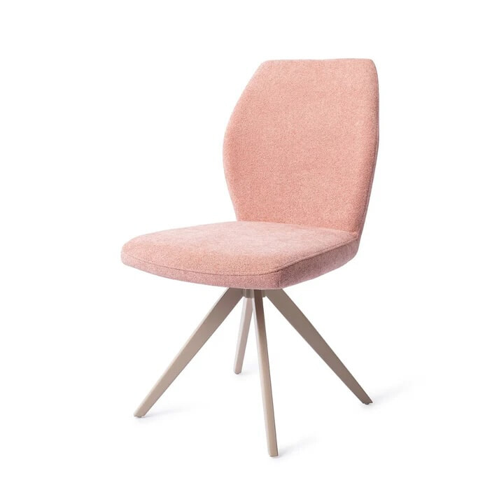 Jesper Home Eetkamerstoel 'Ikata' Draaibaar, Turn Beige, kleur Anemone