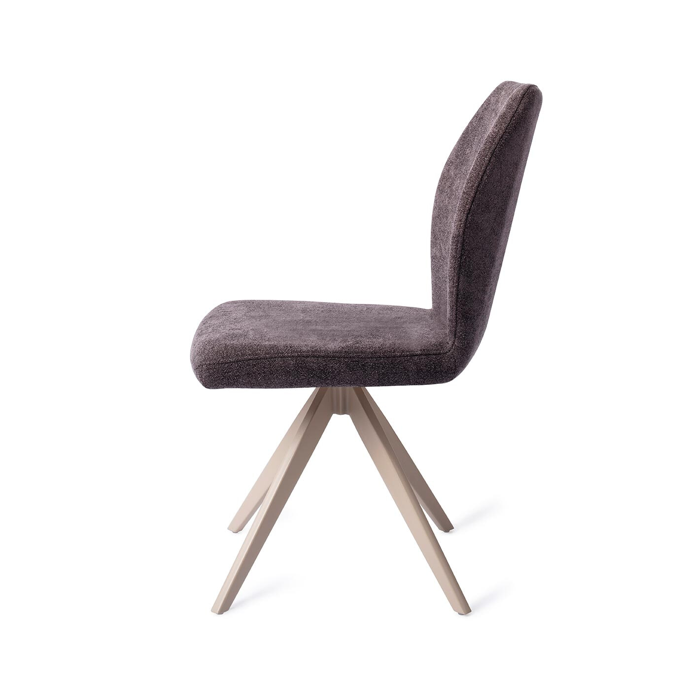 Jesper Home Eetkamerstoel 'Ikata' Draaibaar, Turn Beige, kleur Almost Black