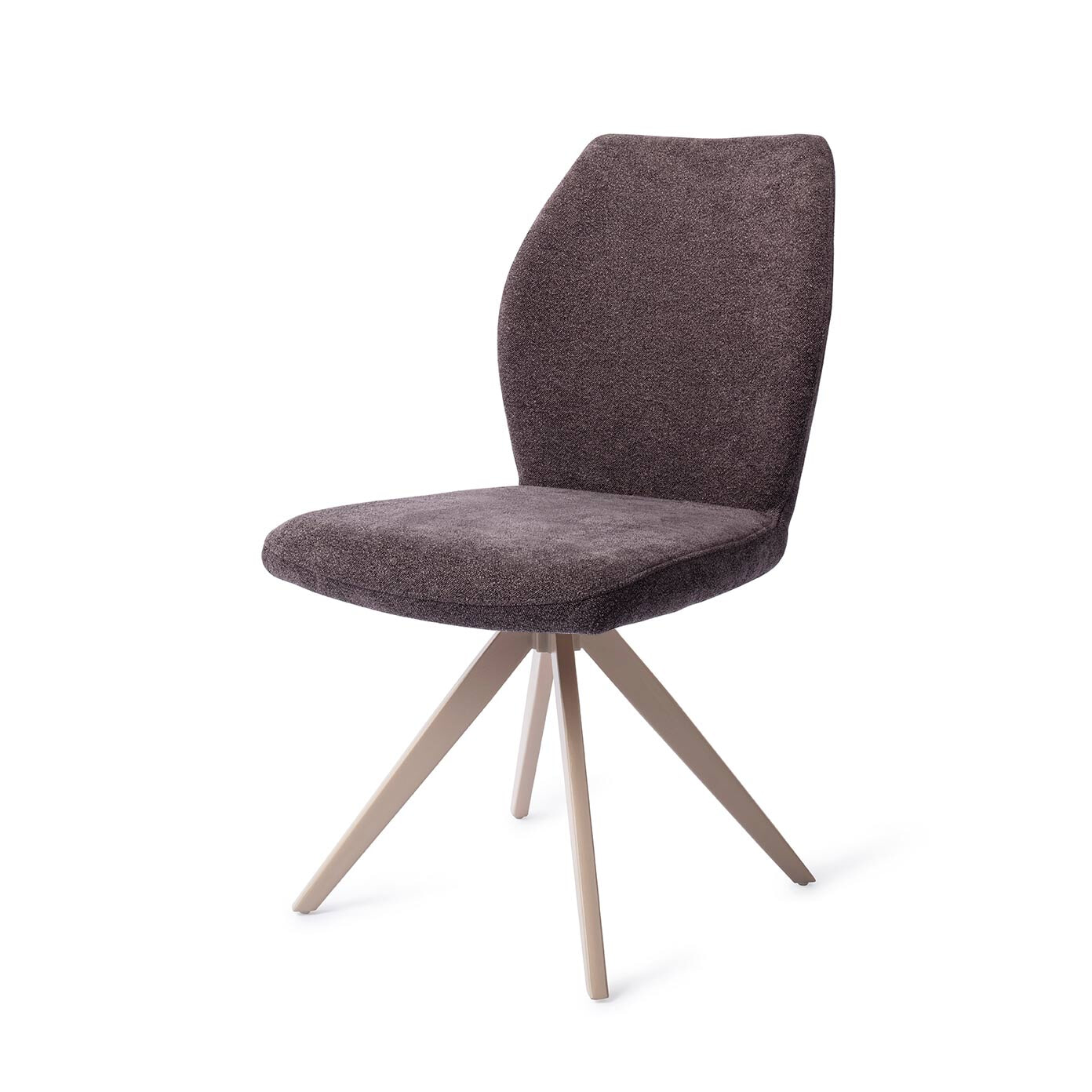Jesper Home Eetkamerstoel 'Ikata' Draaibaar, Turn Beige, kleur Almost Black