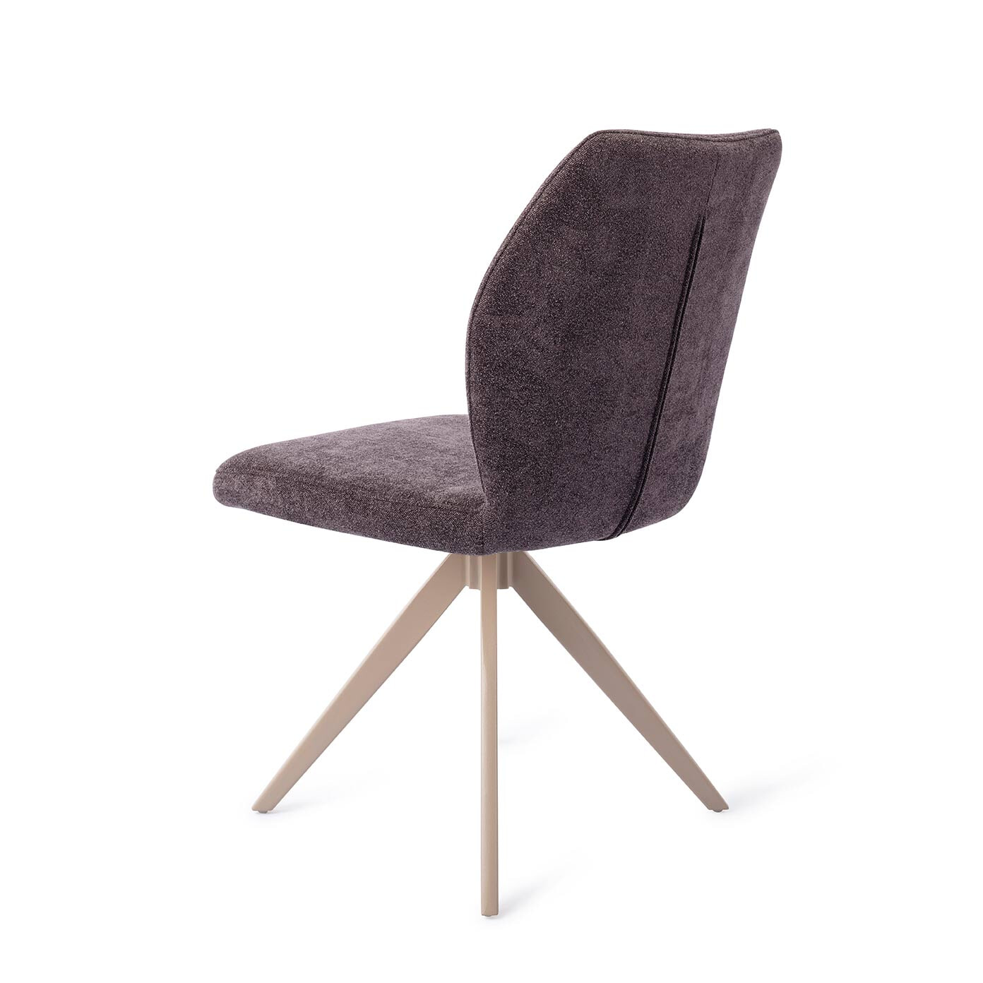Jesper Home Eetkamerstoel 'Ikata' Draaibaar, Turn Beige, kleur Almost Black