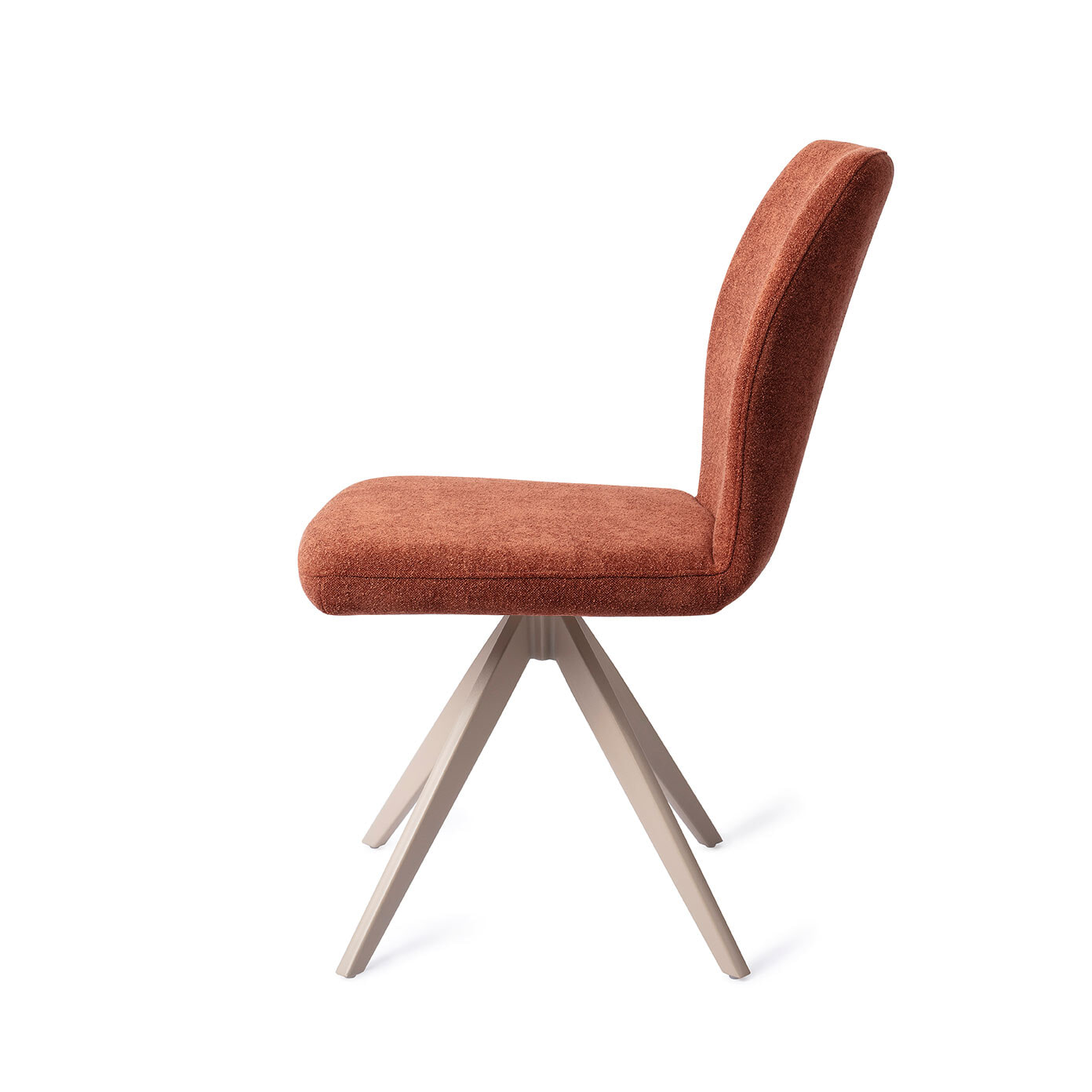 Jesper Home Draaibare Eetkamerstoel 'Ikata' Turn Beige, kleur Cosy Copper