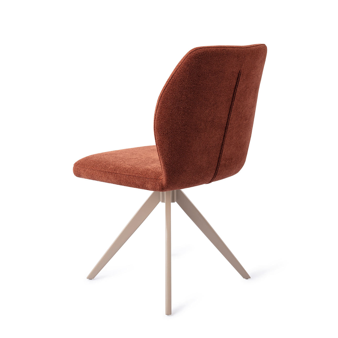 Jesper Home Draaibare Eetkamerstoel 'Ikata' Turn Beige, kleur Cosy Copper