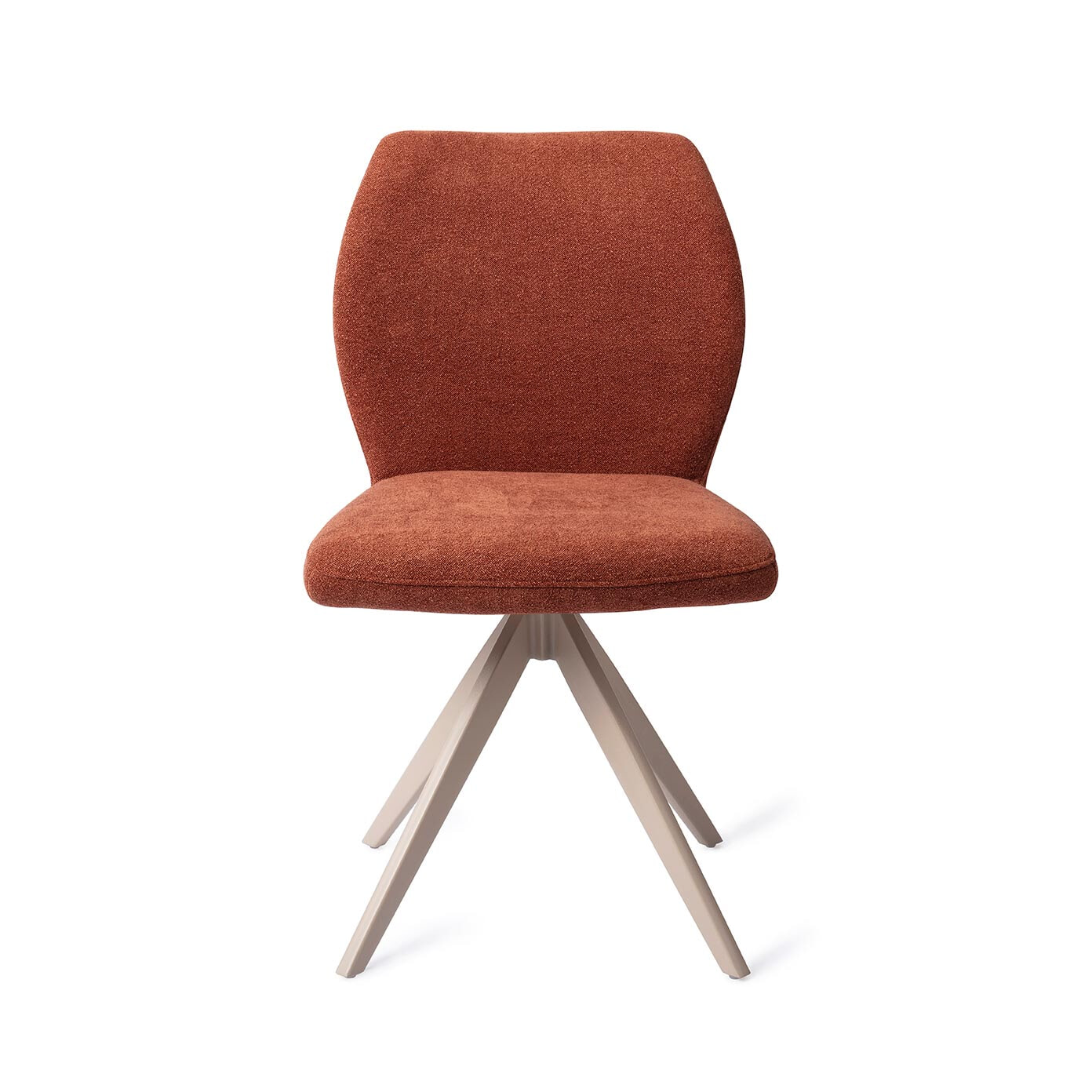Jesper Home Draaibare Eetkamerstoel 'Ikata' Turn Beige, kleur Cosy Copper