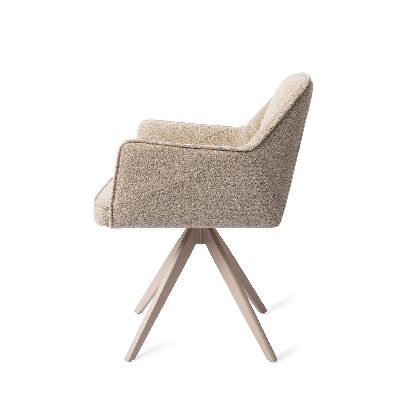 Jesper Home Draaibare Eetkamerstoel 'Tome' Turn Beige, kleur Great Greige