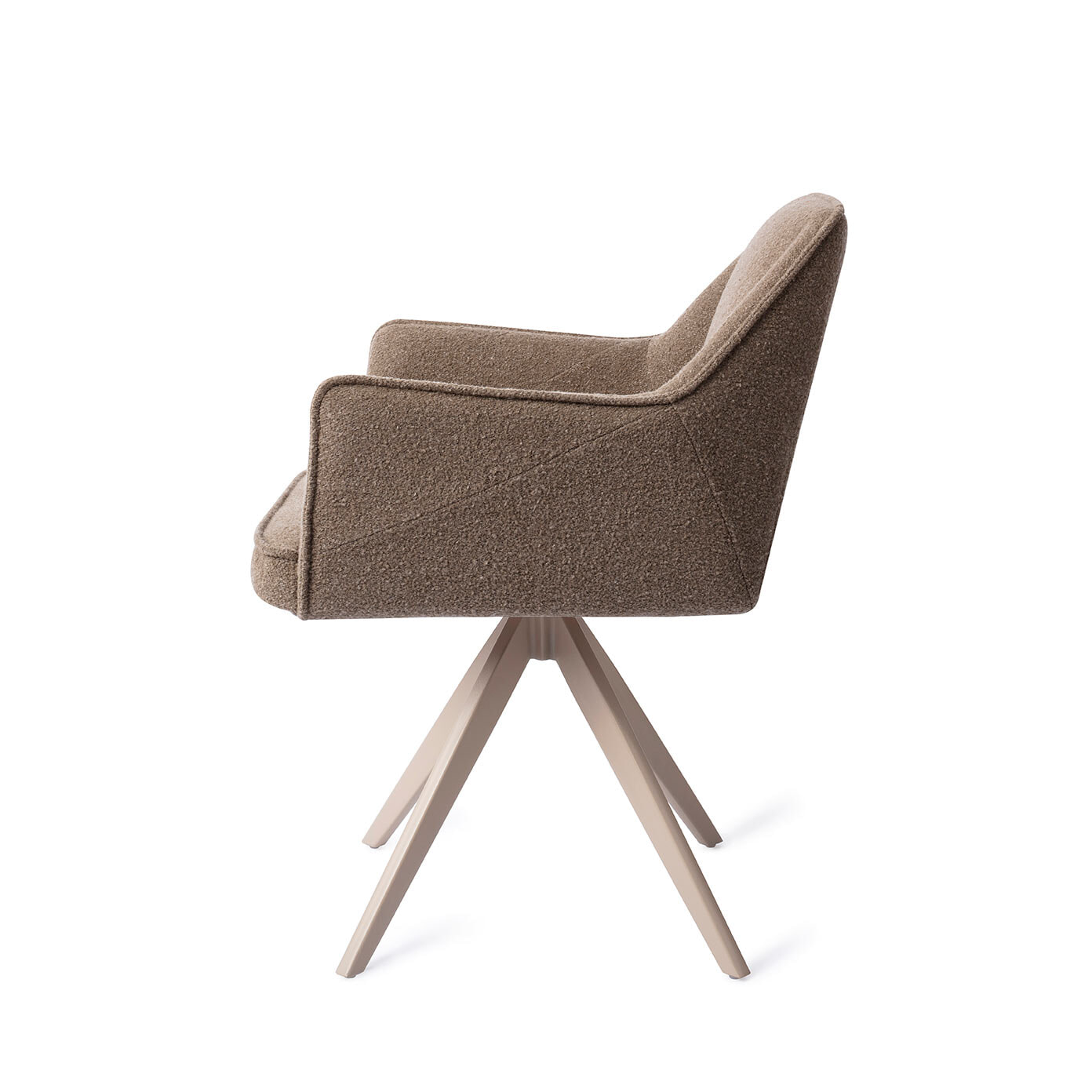 Jesper Home Draaibare Eetkamerstoel 'Tome' Turn Beige, kleur Idaho Potato