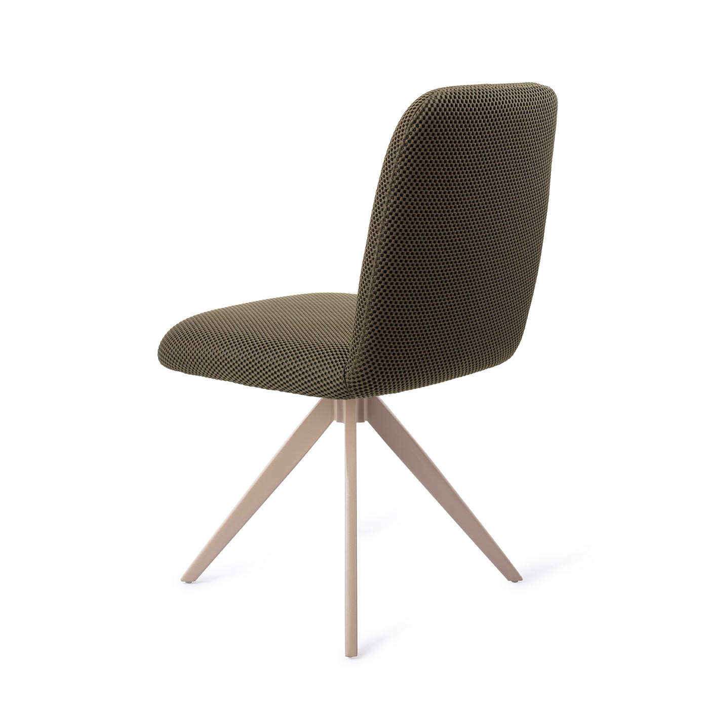 Jesper Home Draaibare Eetkamerstoel 'Taiwa' Turn Beige, kleur Jungle Jewel