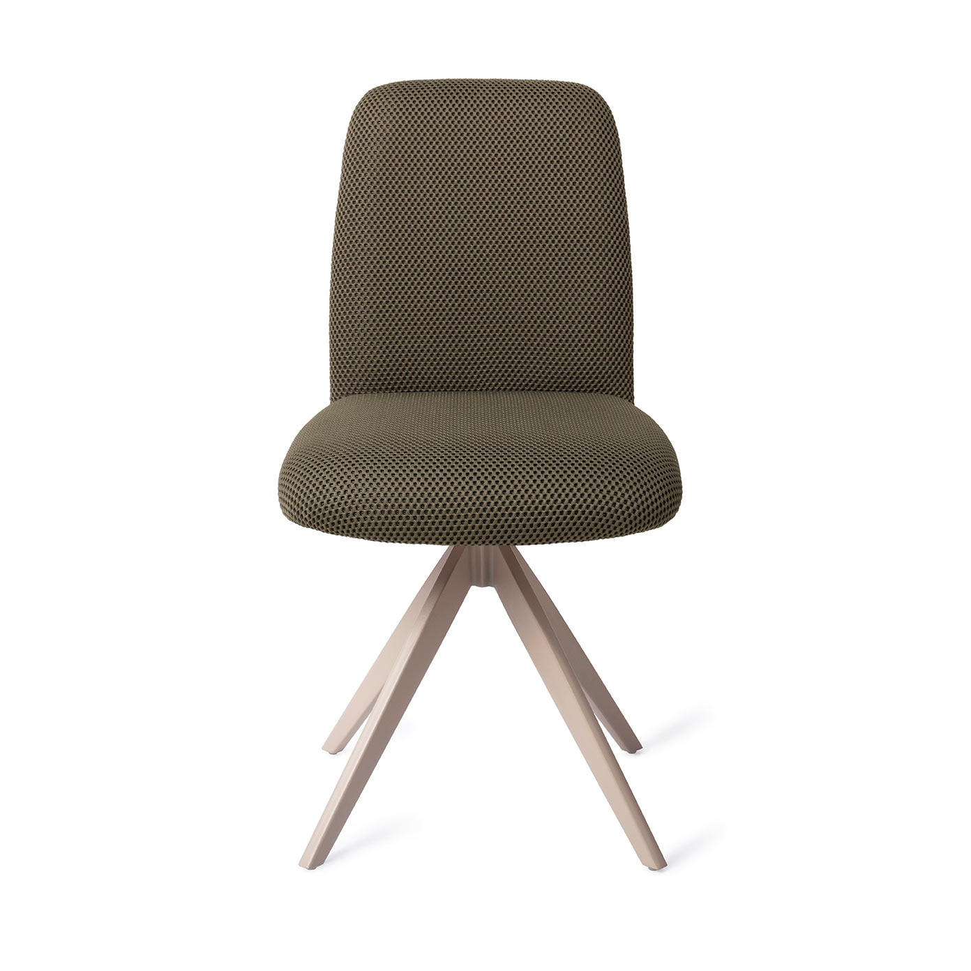 Jesper Home Draaibare Eetkamerstoel 'Taiwa' Turn Beige, kleur Jungle Jewel