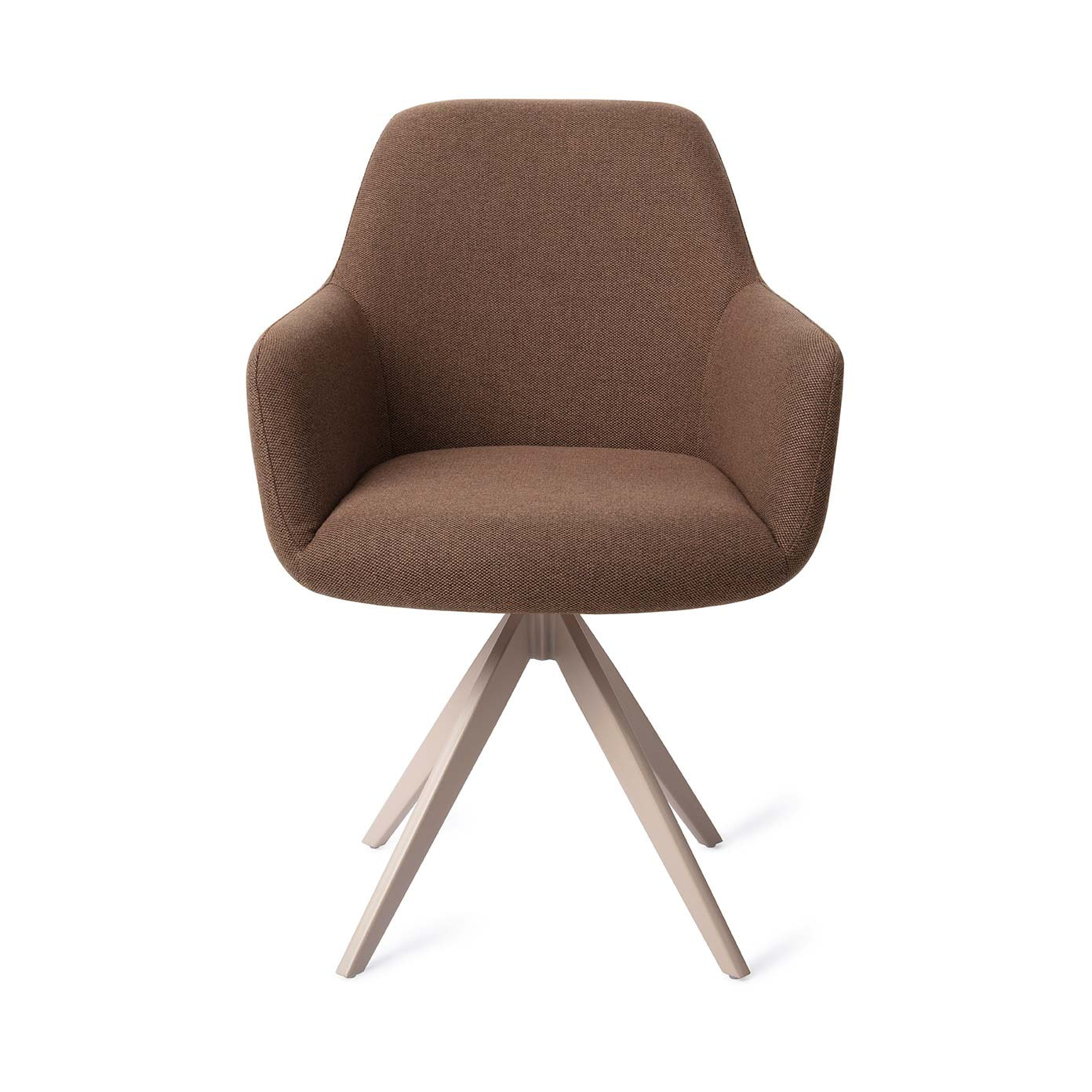 Jesper Home Draaibare Eetkamerstoel 'Hiroo' Turn Beige, kleur Rustic Rye