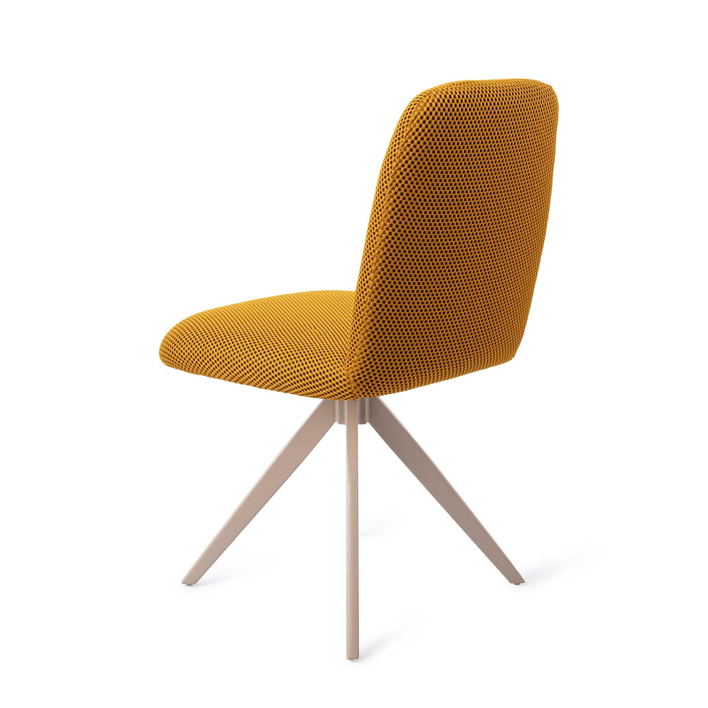 Jesper Home Draaibare Eetkamerstoel 'Taiwa' Turn Beige, kleur Groovy Garam