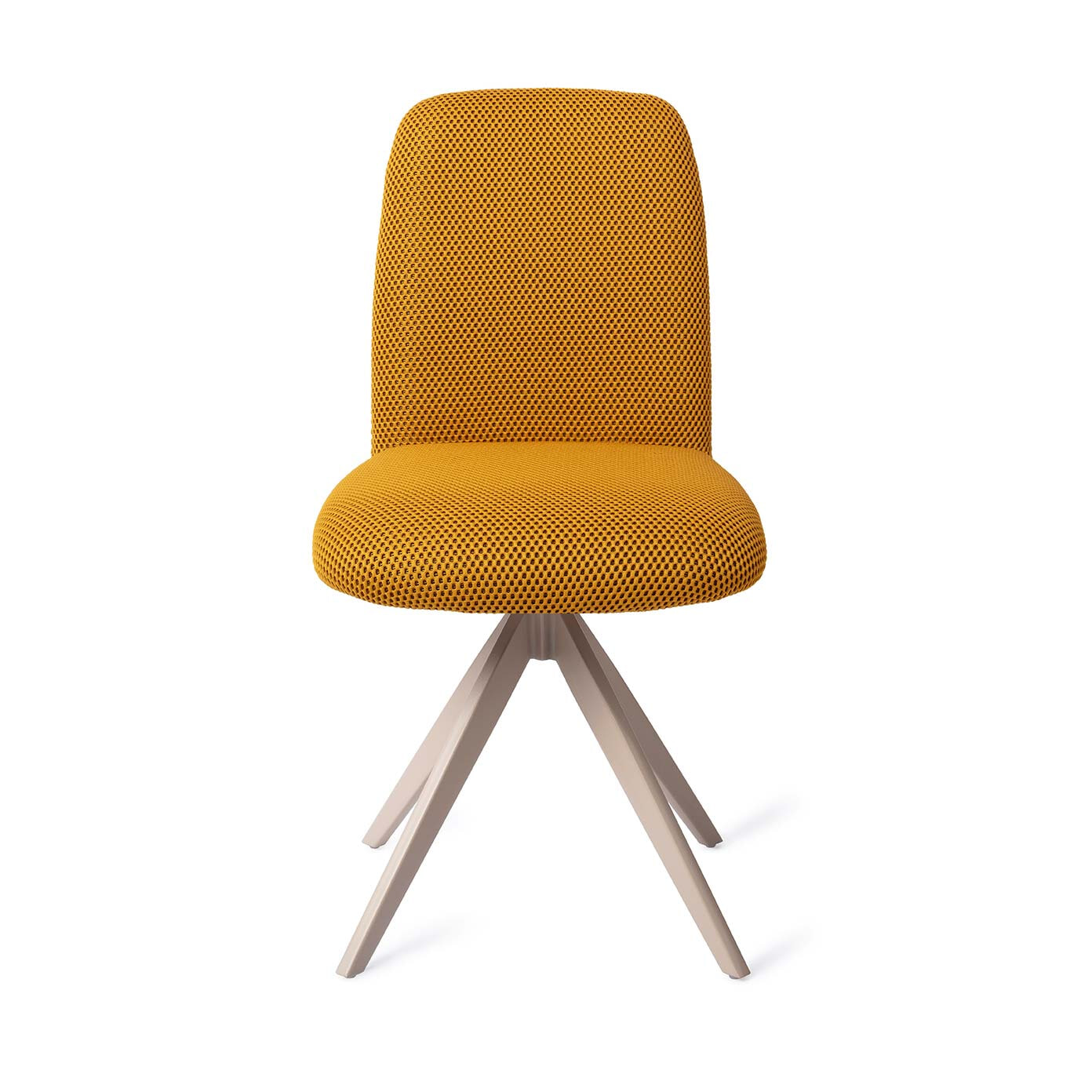 Jesper Home Draaibare Eetkamerstoel 'Taiwa' Turn Beige, kleur Groovy Garam