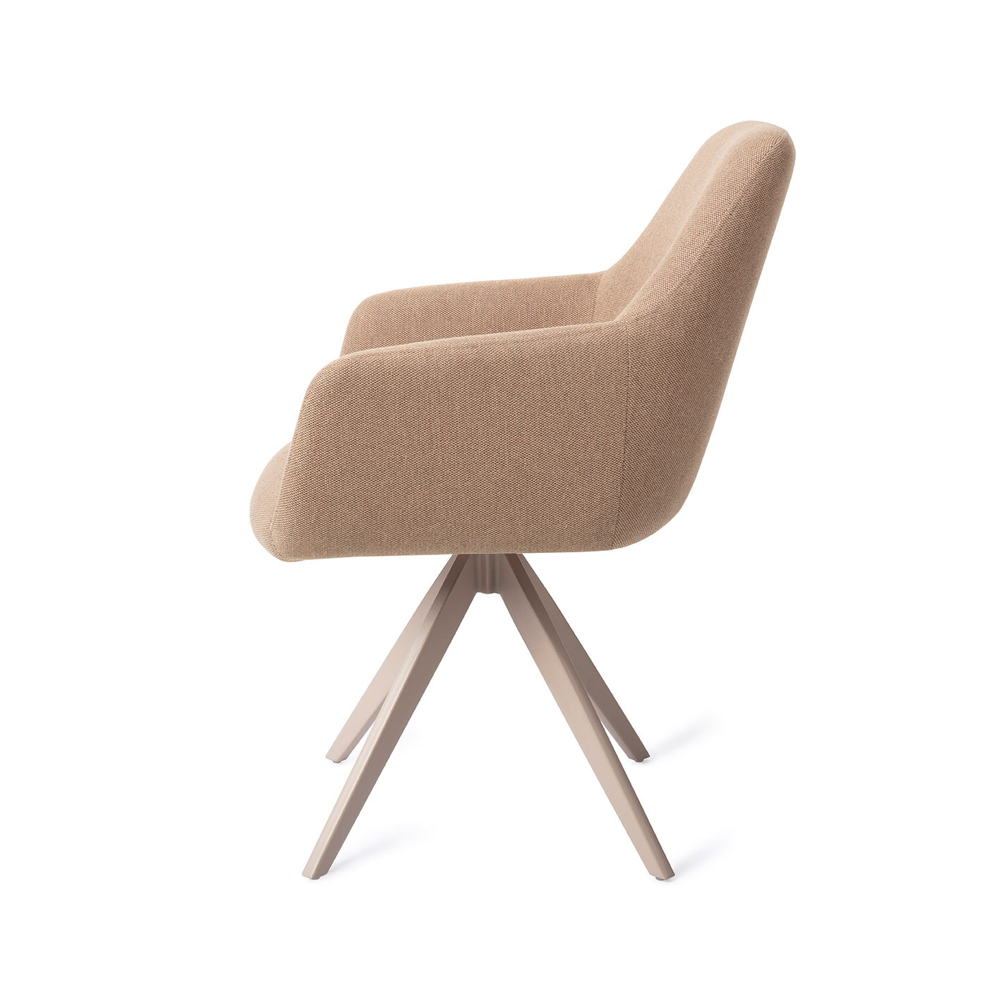 Jesper Home Draaibare Eetkamerstoel 'Hiroo' Turn Beige, kleur Whisper Wheat