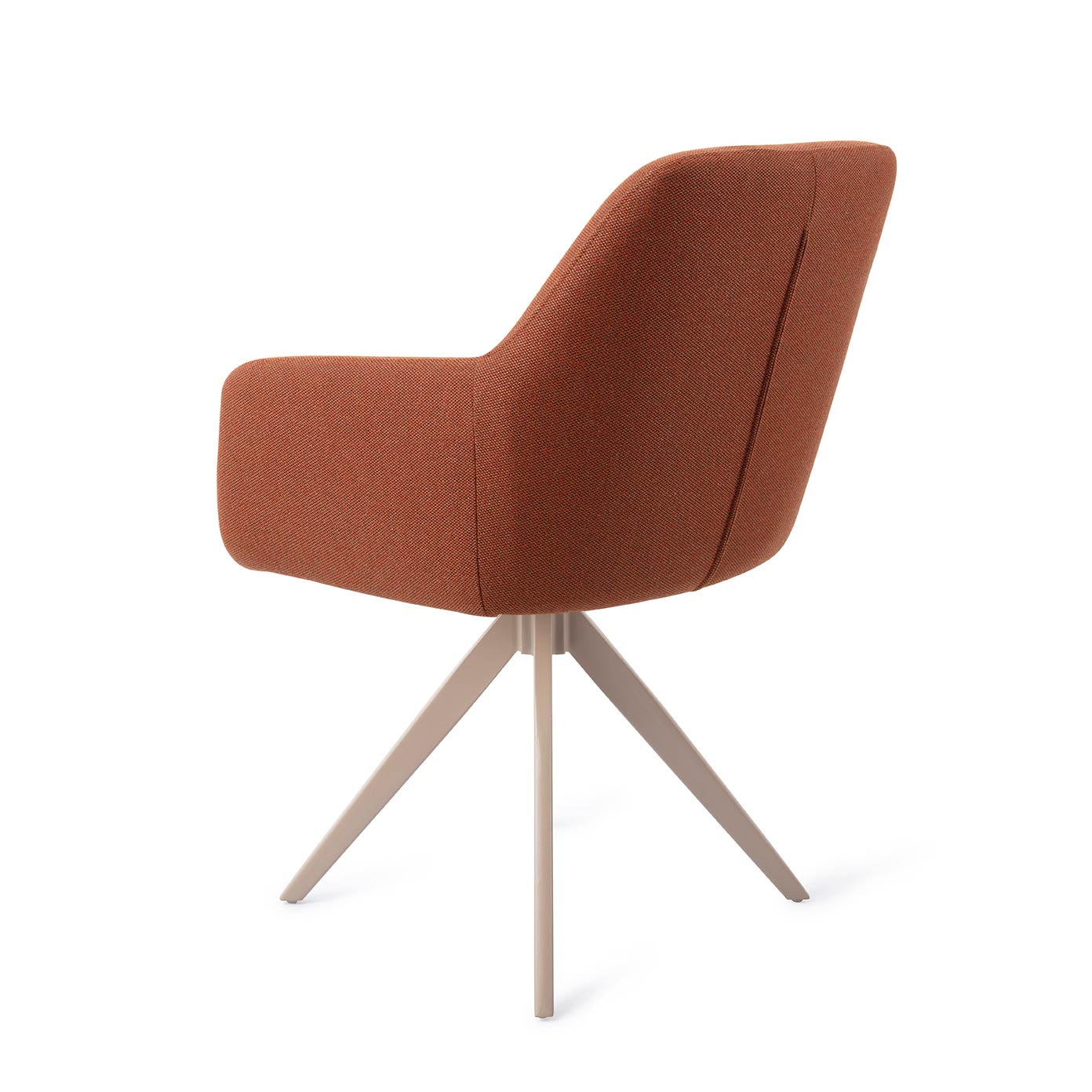 Jesper Home Draaibare Eetkamerstoel 'Hiroo' Turn Beige, kleur Hearth Harmony