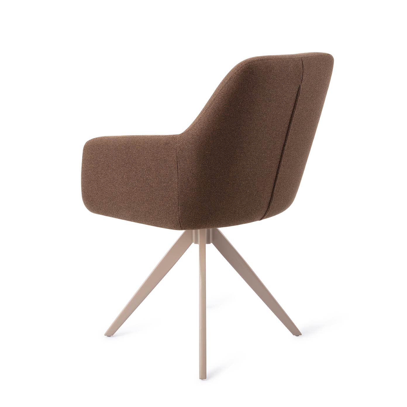 Jesper Home Draaibare Eetkamerstoel 'Hiroo' Turn Beige, kleur Rustic Rye