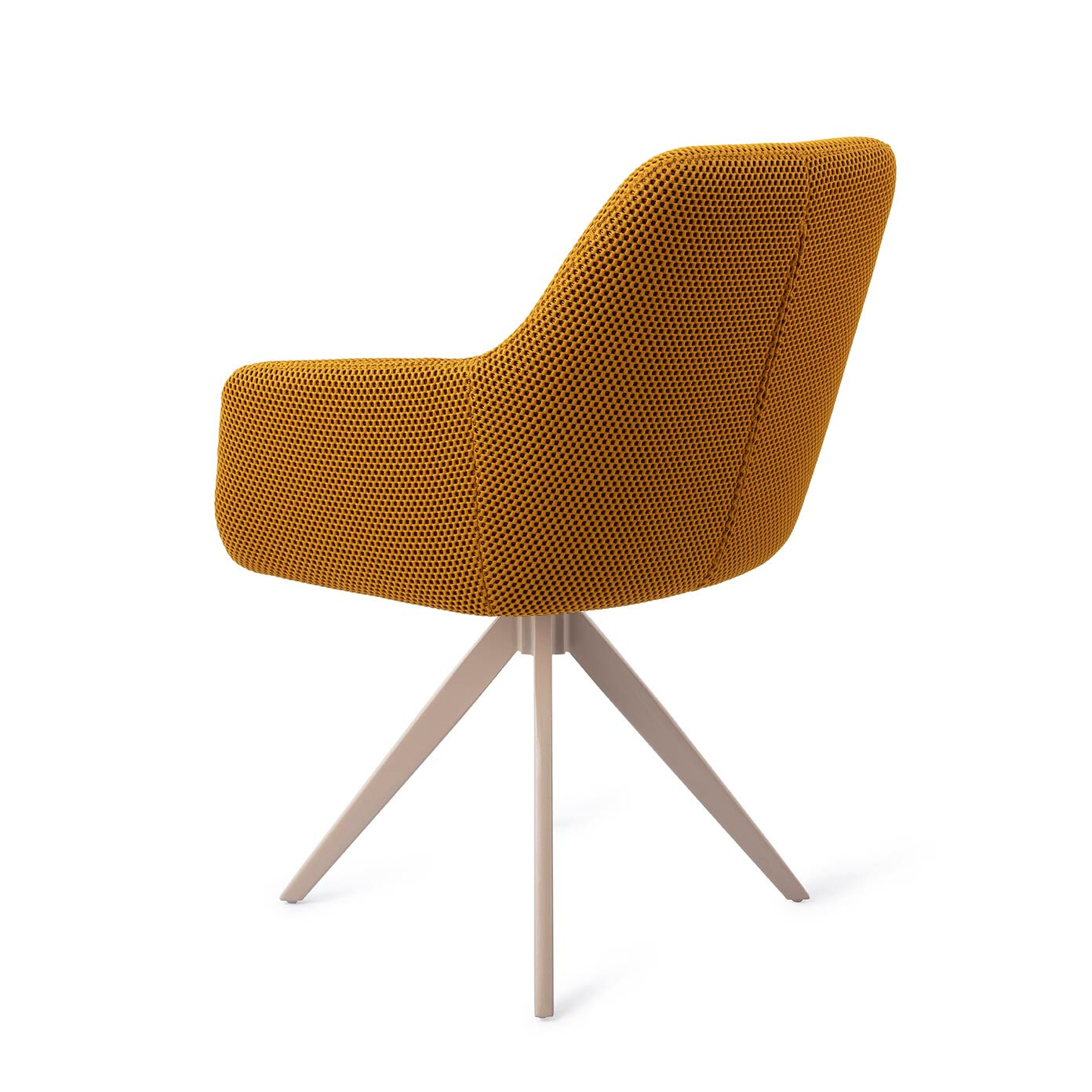 Jesper Home Draaibare Eetkamerstoel 'Hiroo' Turn Beige, kleur Groovy Garam