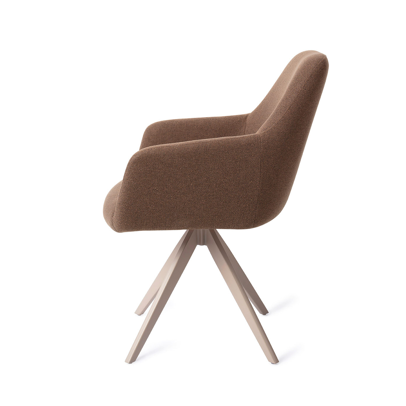 Jesper Home Draaibare Eetkamerstoel 'Hiroo' Turn Beige, kleur Rustic Rye