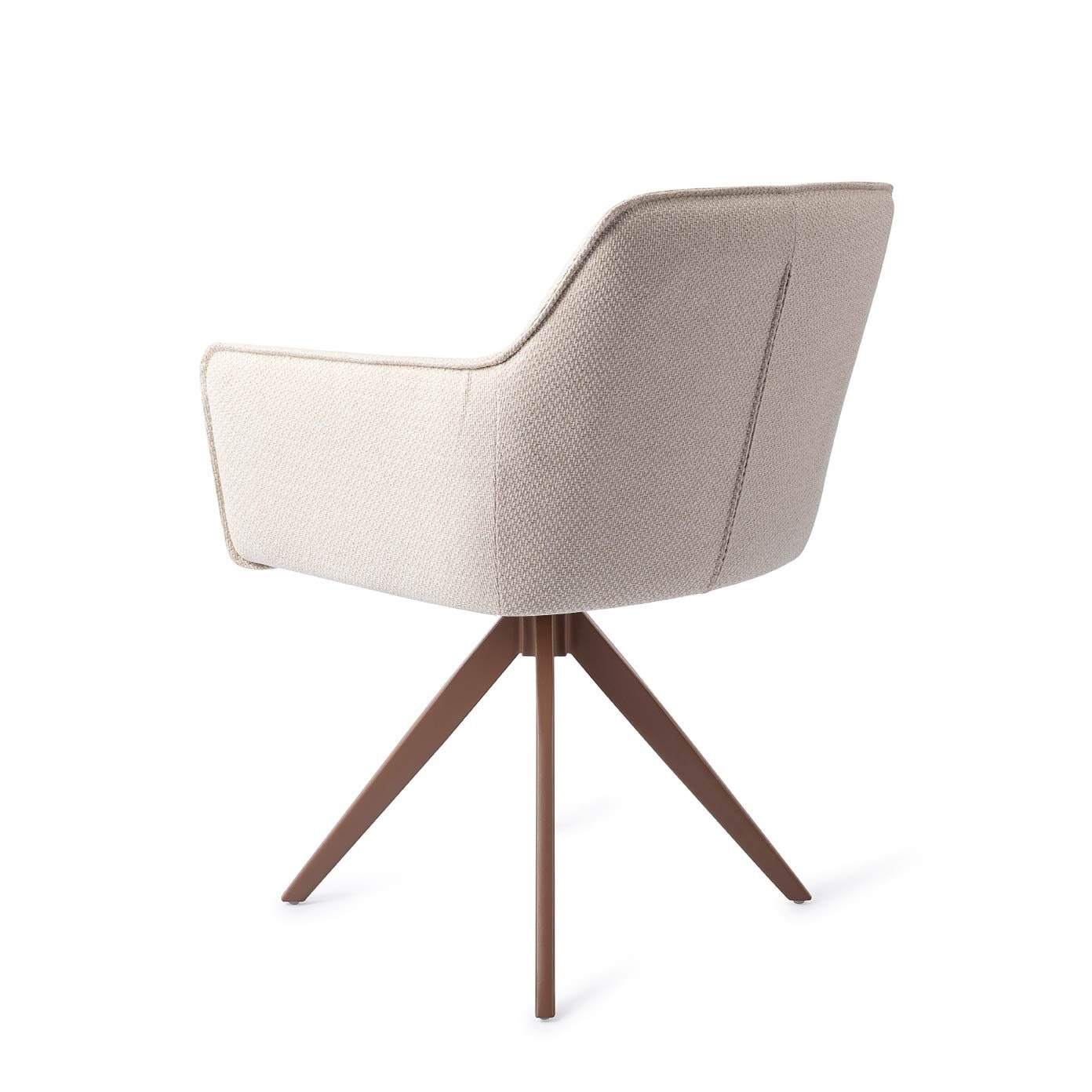 Jesper Home Draaibare Eetkamerstoel 'Hofu' Turn Brown, kleur Enoki