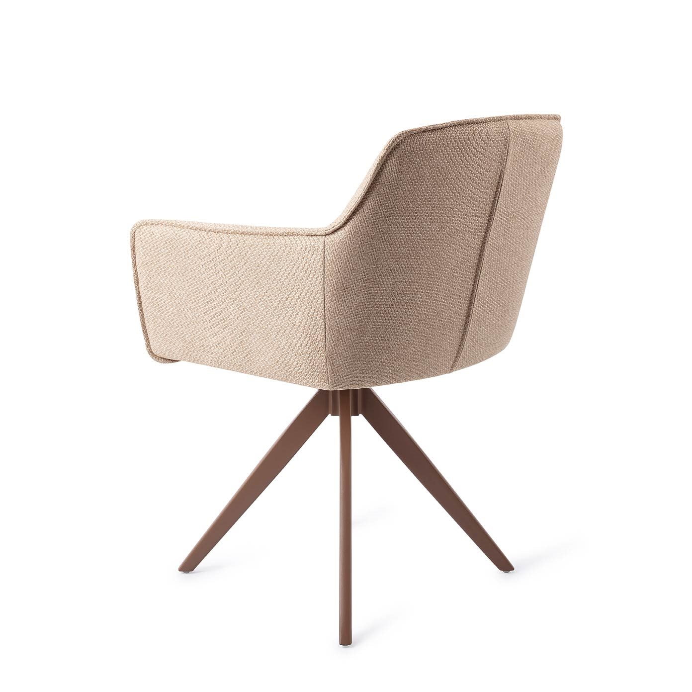 Jesper Home Eetkamerstoel 'Hofu' Draaibaar, Turn Brown, kleur Wild Walnut