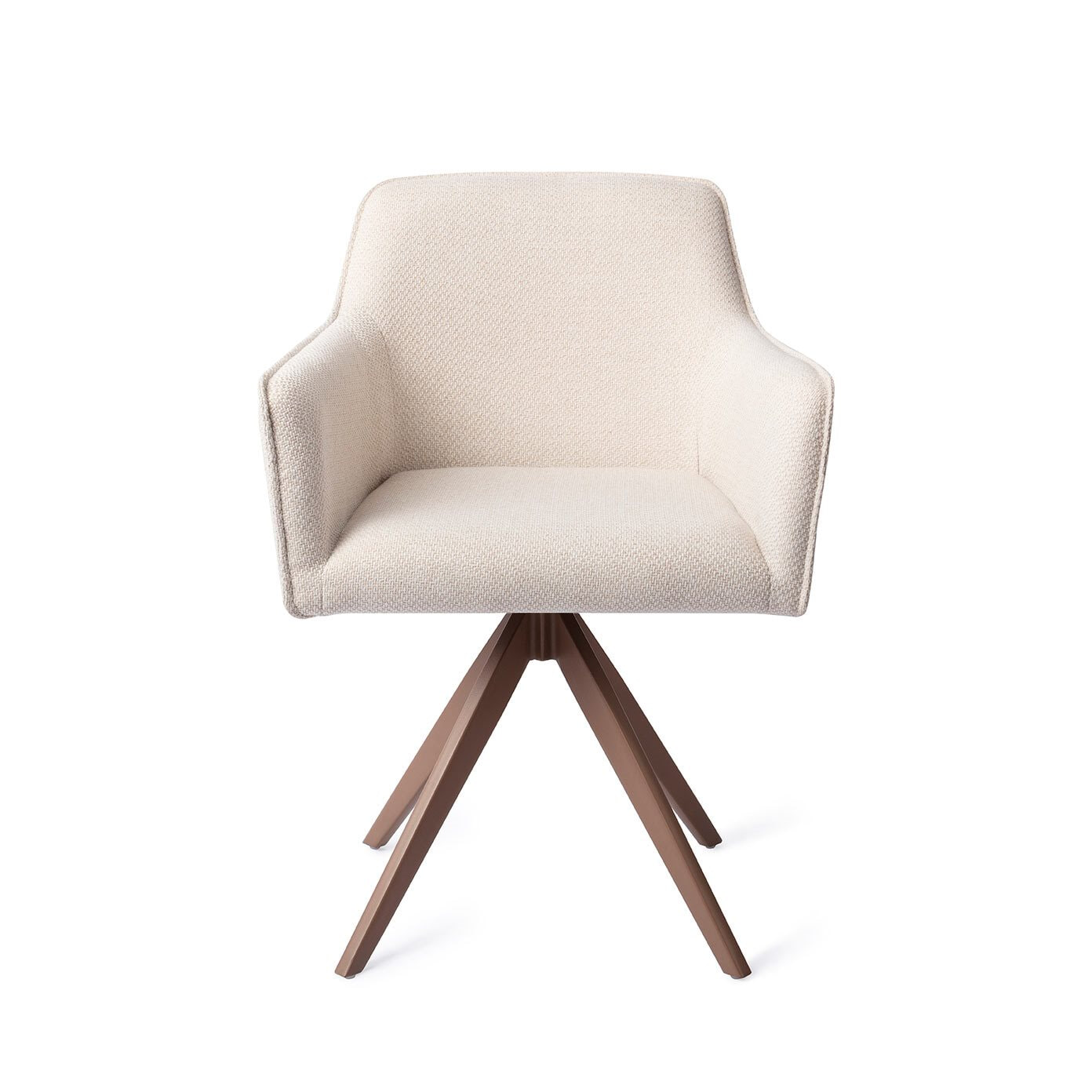 Jesper Home Draaibare Eetkamerstoel 'Hofu' Turn Brown, kleur Enoki