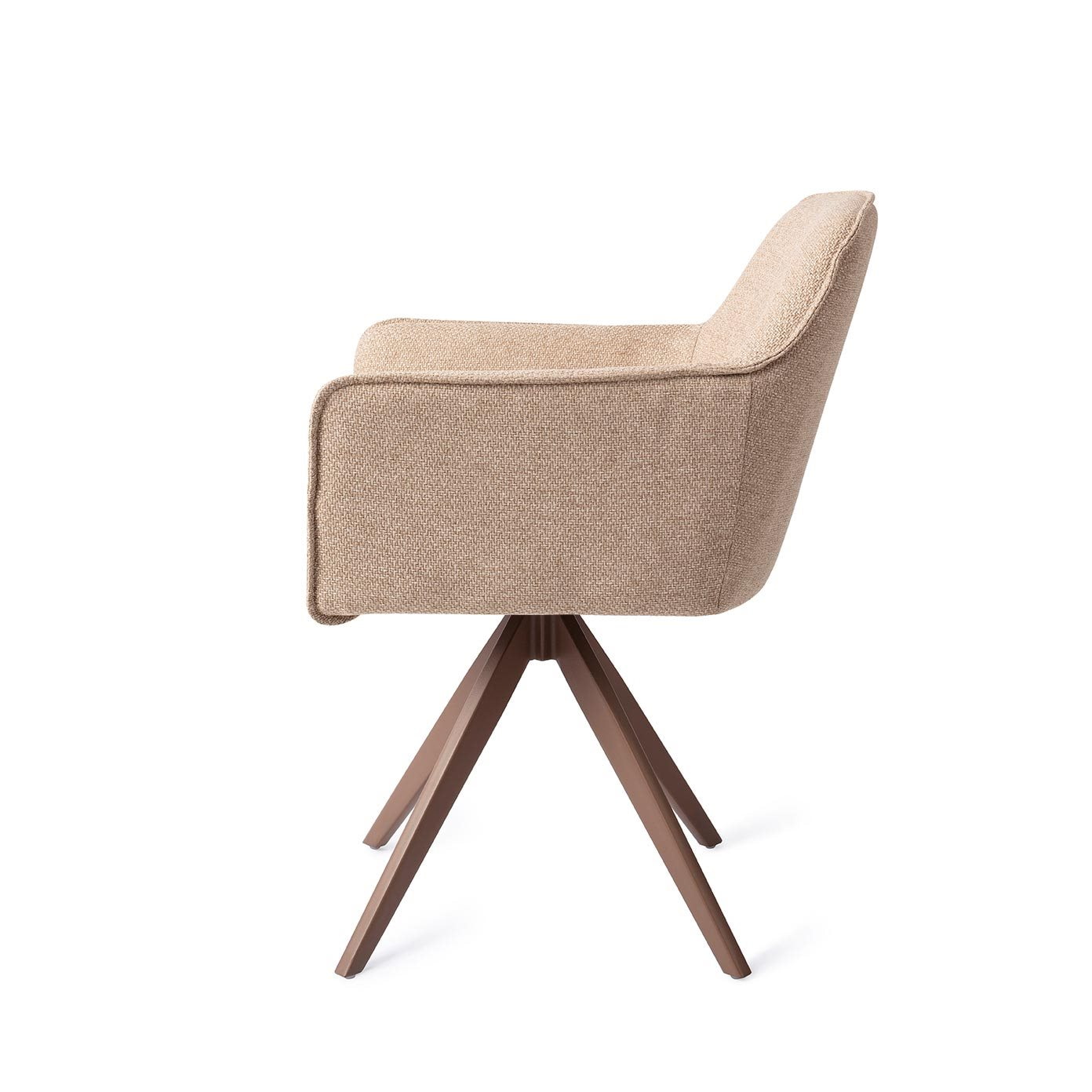 Jesper Home Eetkamerstoel 'Hofu' Draaibaar, Turn Brown, kleur Wild Walnut