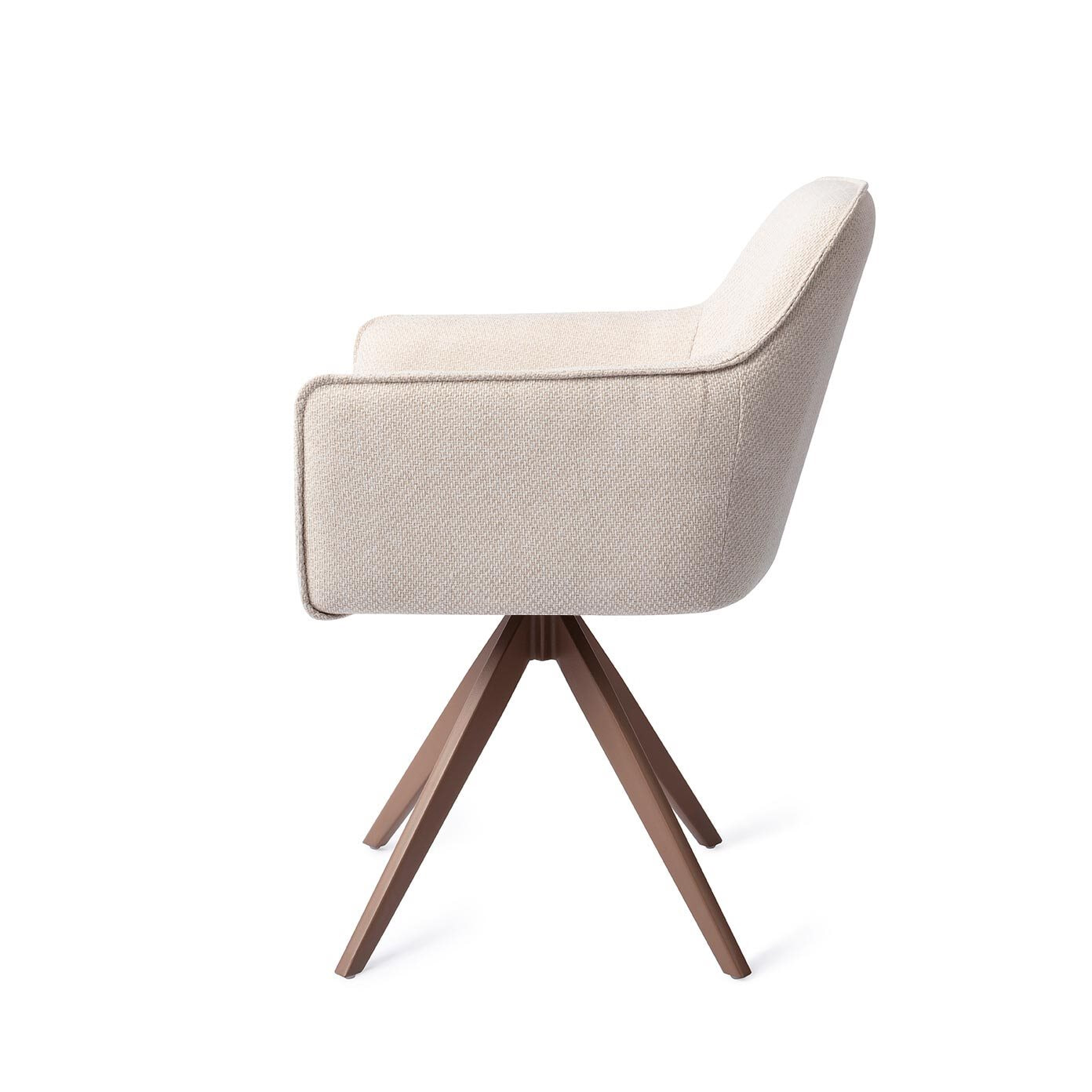 Jesper Home Draaibare Eetkamerstoel 'Hofu' Turn Brown, kleur Enoki