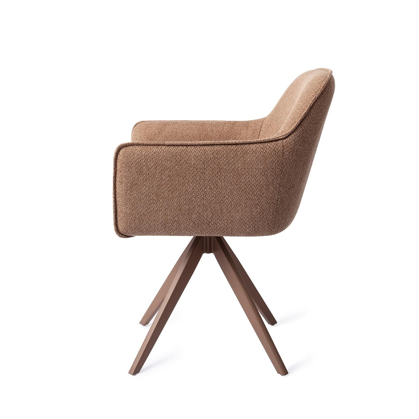 Jesper Home Draaibare Eetkamerstoel 'Hofu' Turn Brown, kleur French Toast