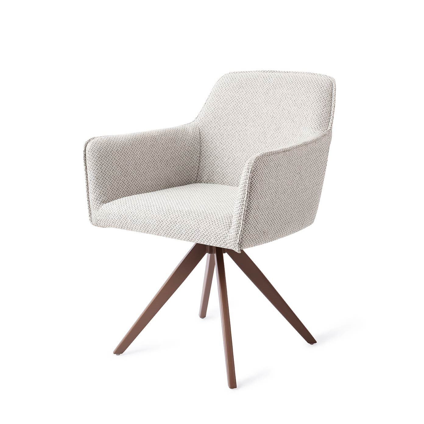 Jesper Home Draaibare Eetkamerstoel Hofu Turn Brown - Checkers Charm