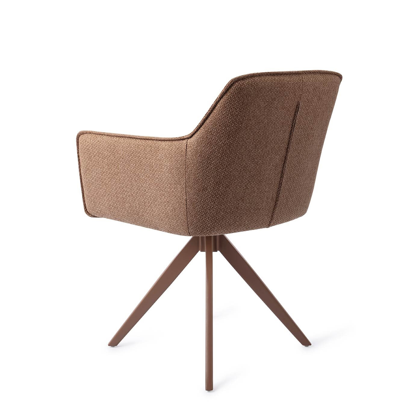 Jesper Home Draaibare Eetkamerstoel 'Hofu' Turn Brown, kleur French Toast