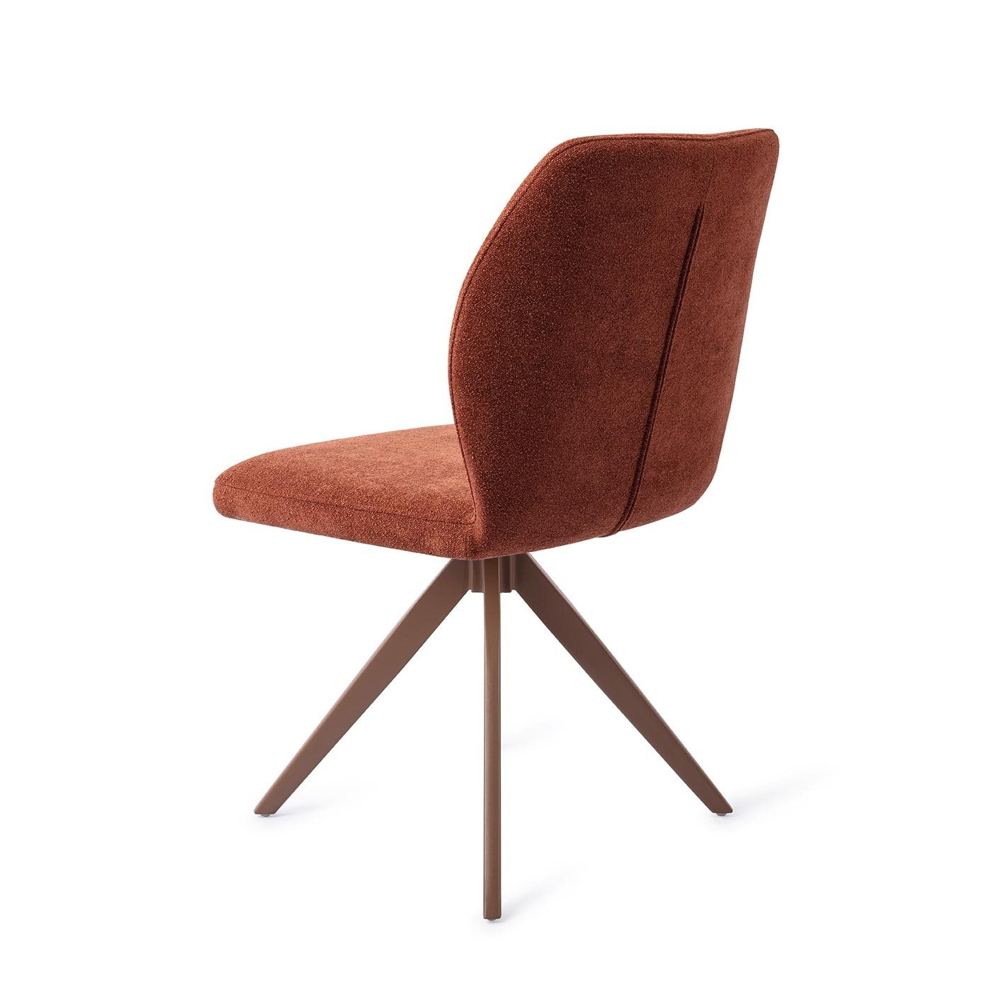 Jesper Home Draaibare Eetkamerstoel 'Ikata' Turn Brown, kleur Cosy Copper