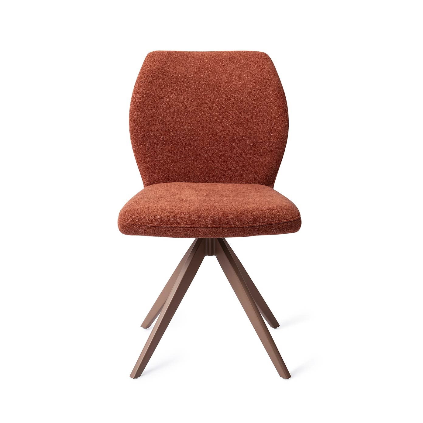 Jesper Home Draaibare Eetkamerstoel 'Ikata' Turn Brown, kleur Cosy Copper