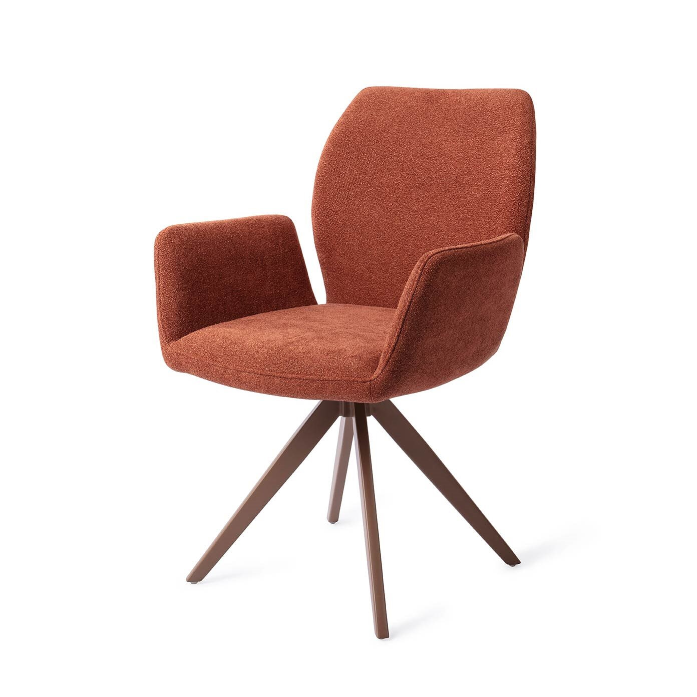 Jesper Home Eetkamerstoel 'Misaki' Draaibaar, Turn Brown, kleur Cosy Copper