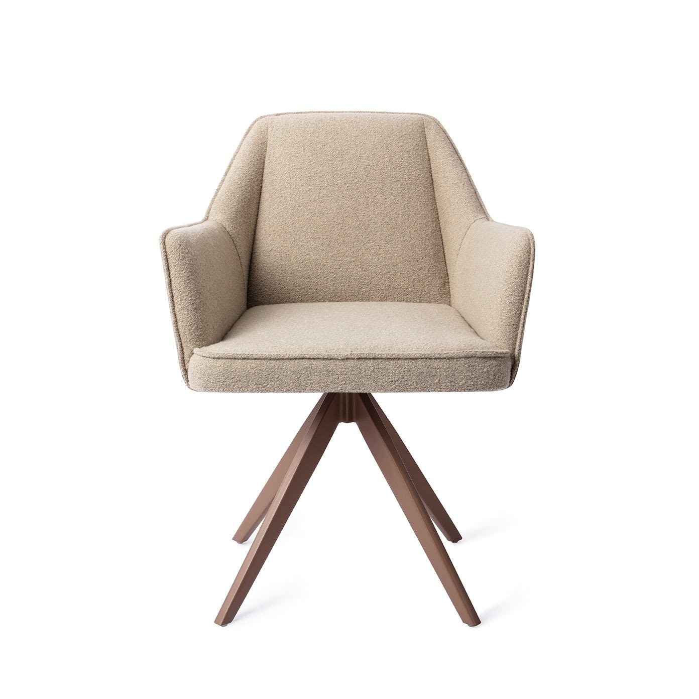 Jesper Home Draaibare Eetkamerstoel 'Tome' Turn Brown, kleur Great Greige