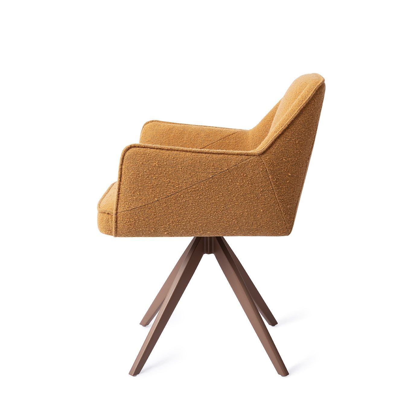 Jesper Home Draaibare Eetkamerstoel 'Tome' Turn Brown, kleur Masai Giraffe