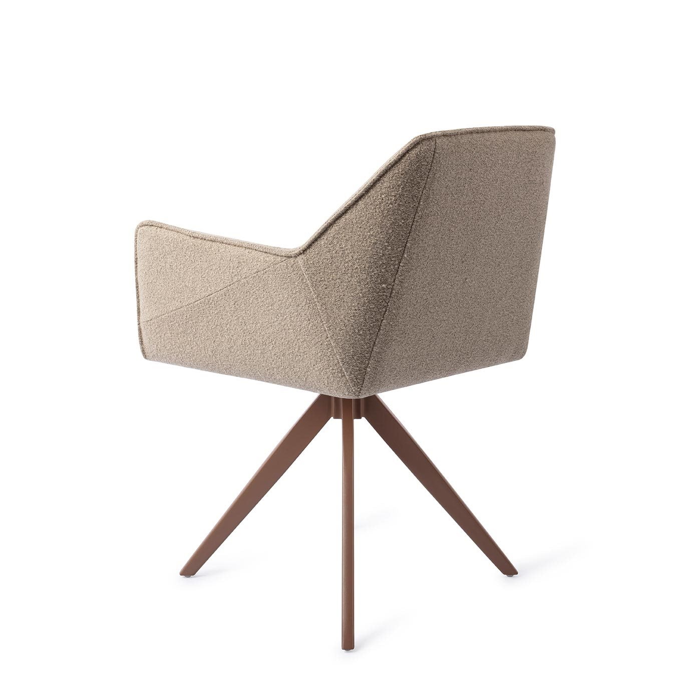 Jesper Home Draaibare Eetkamerstoel 'Tome' Turn Brown, kleur Great Greige
