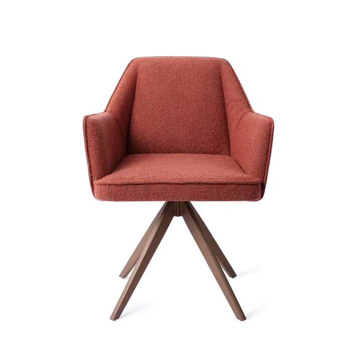 Jesper Home Eetkamerstoel 'Tome' Draaibaar, Turn Brown, kleur Shabby Saffron