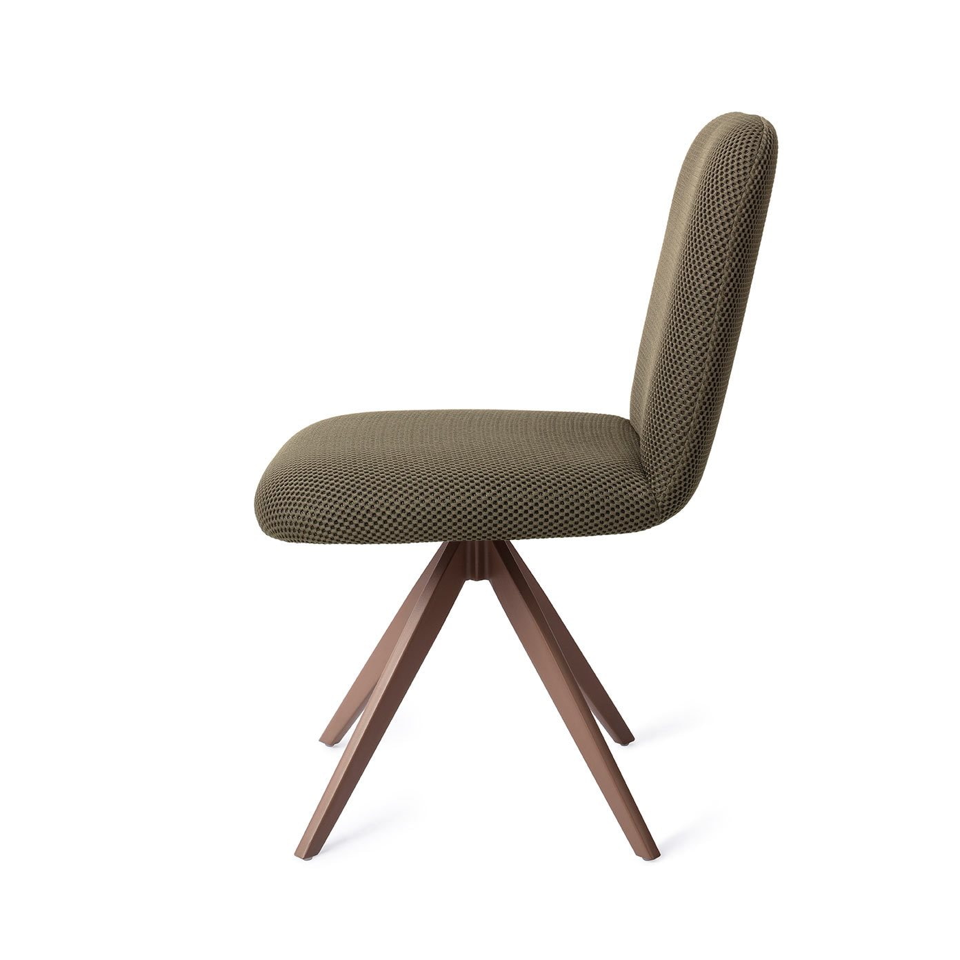 Jesper Home Draaibare Eetkamerstoel 'Taiwa' Turn Brown, kleur Jungle Jewel