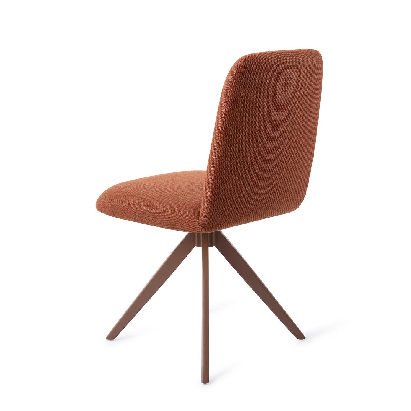 Jesper Home Draaibare Eetkamerstoel 'Taiwa' Turn Brown, kleur Hearth Harmony