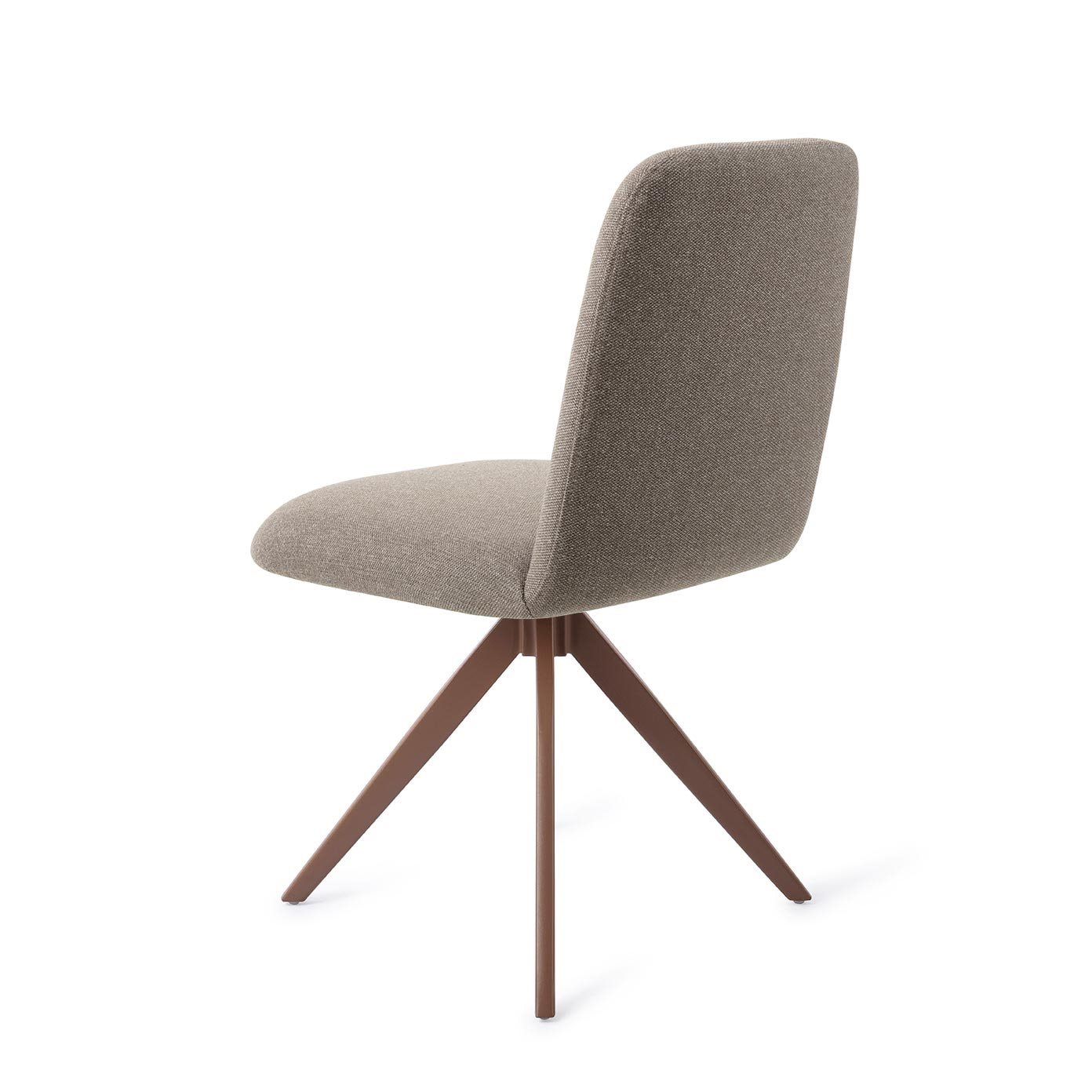 Jesper Home Draaibare Eetkamerstoel 'Taiwa' Turn Brown, kleur Foggy Fusion