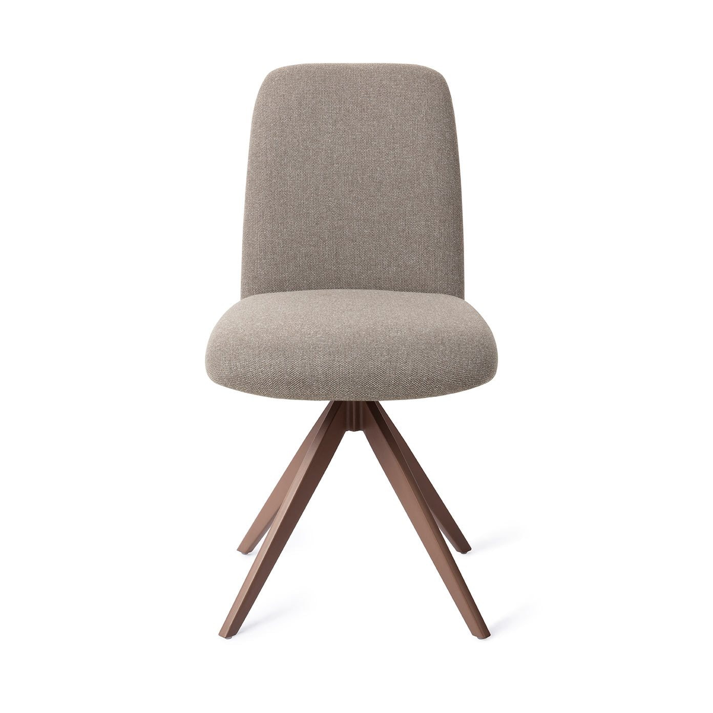 Jesper Home Draaibare Eetkamerstoel 'Taiwa' Turn Brown, kleur Foggy Fusion