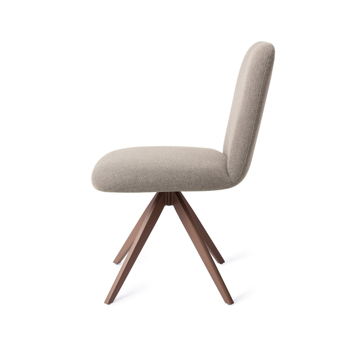 Jesper Home Draaibare Eetkamerstoel 'Taiwa' Turn Brown, kleur Foggy Fusion