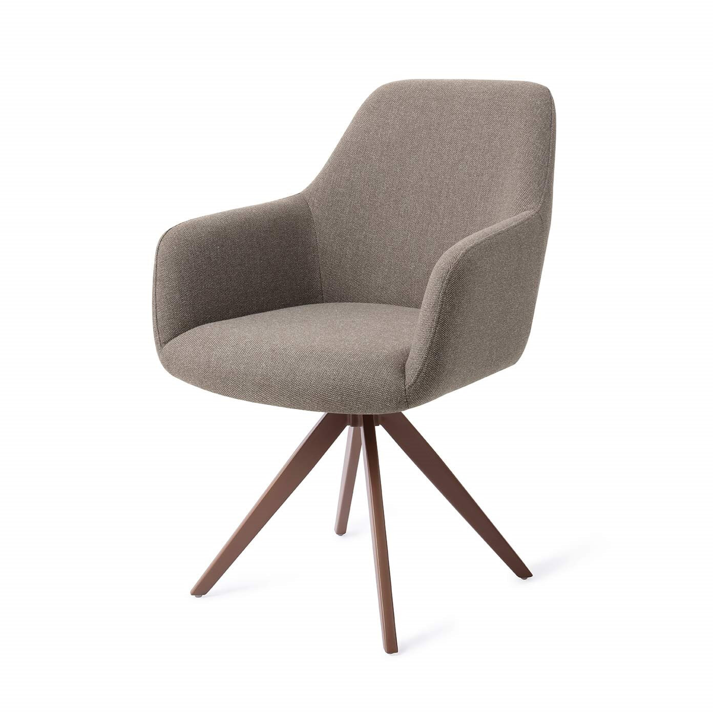 Jesper Home Eetkamerstoel 'Hiroo' Draaibaar, Turn Brown, kleur Foggy Fusion