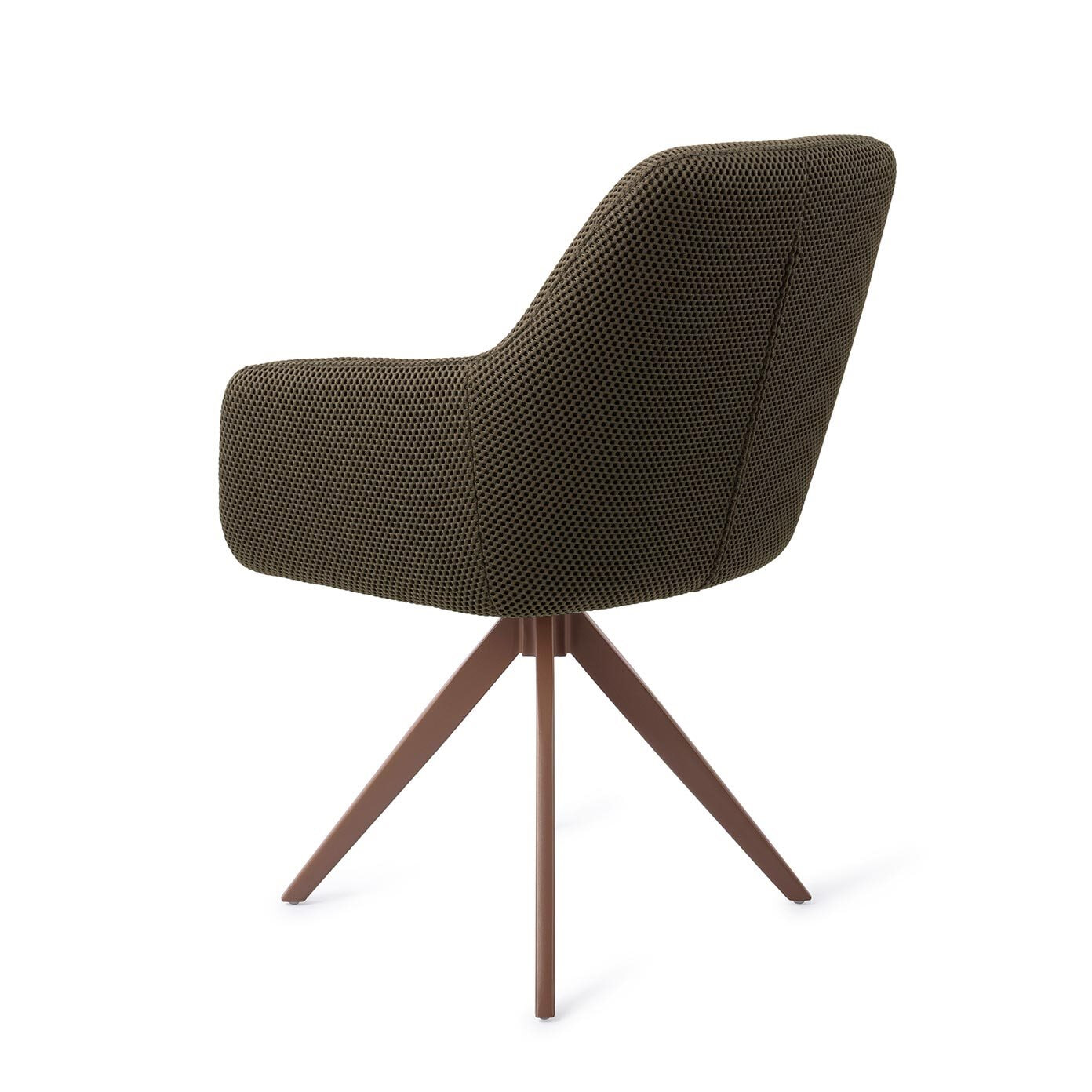 Jesper Home Eetkamerstoel 'Hiroo' Draaibaar, Turn Brown, kleur Jungle Jewel