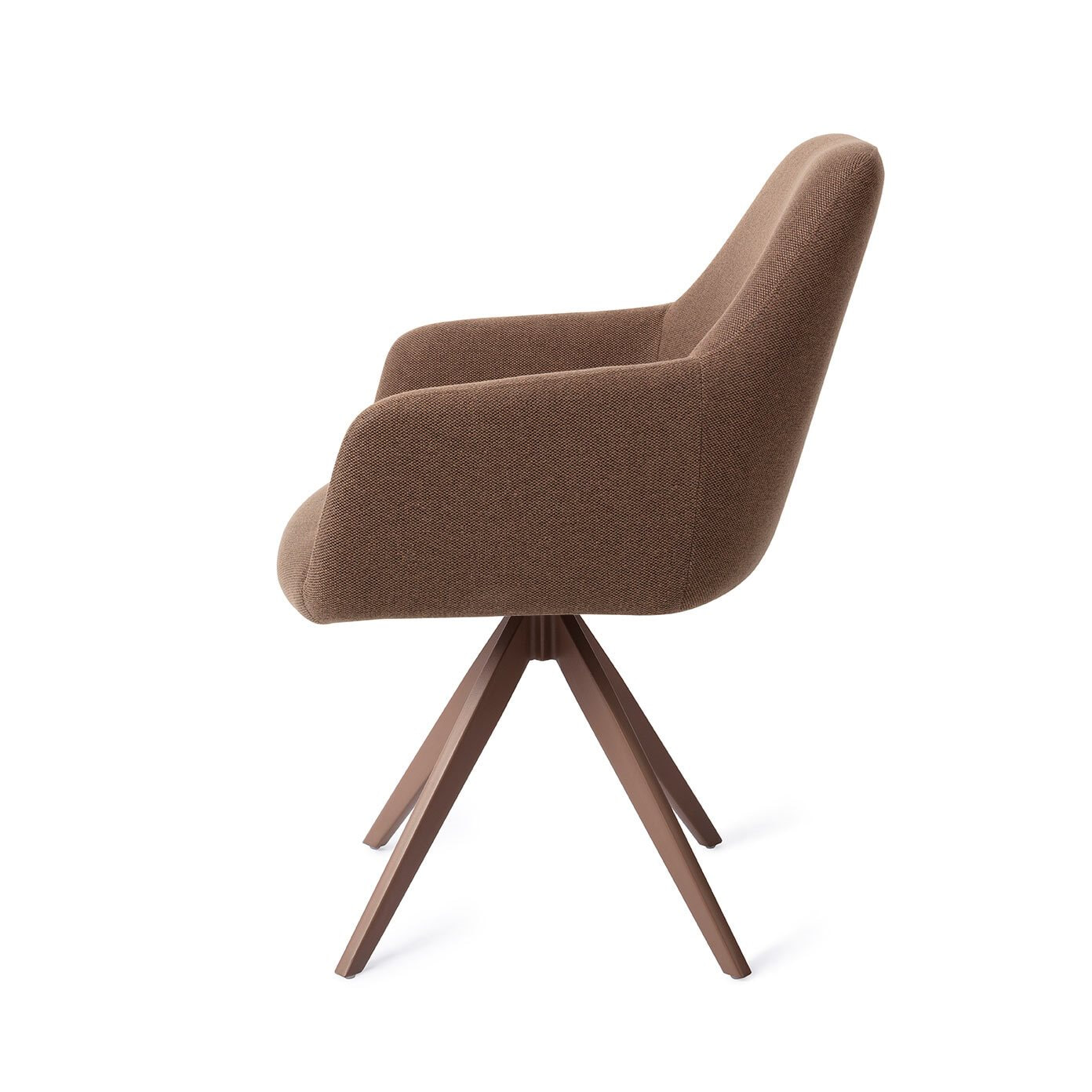 Jesper Home Draaibare Eetkamerstoel 'Hiroo' Turn Brown, kleur Rustic Rye