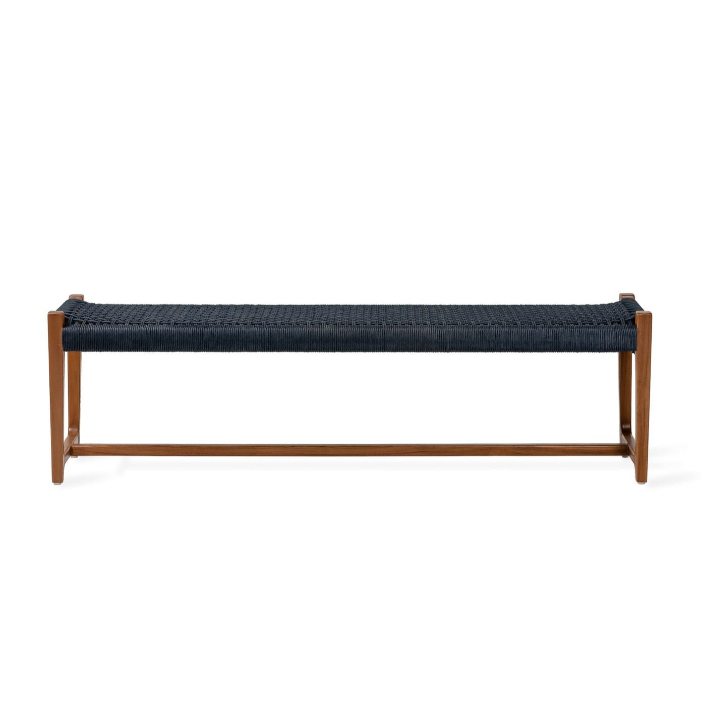 Jesper Home Bankje 'Kuwana' Amber Teakhout, kleur Indigo
