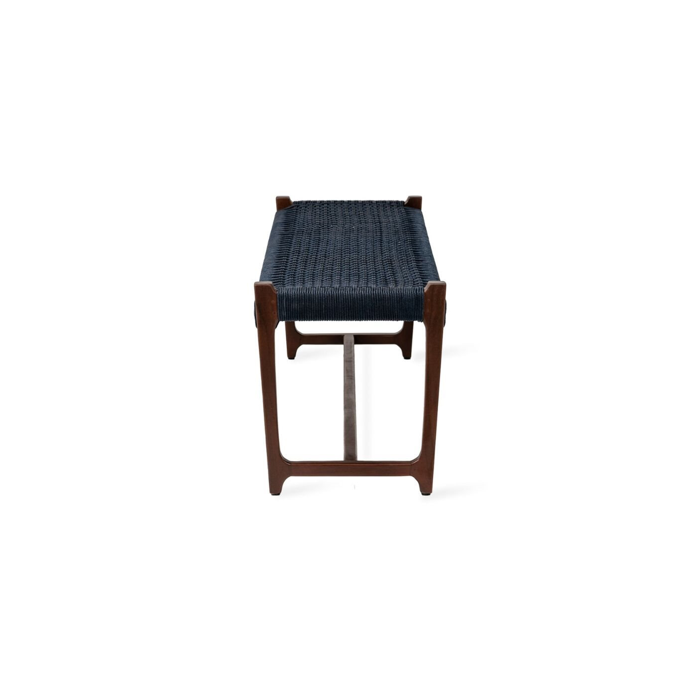 Jesper Home Bankje 'Kuwana' Espresso Teakhout, kleur Indigo