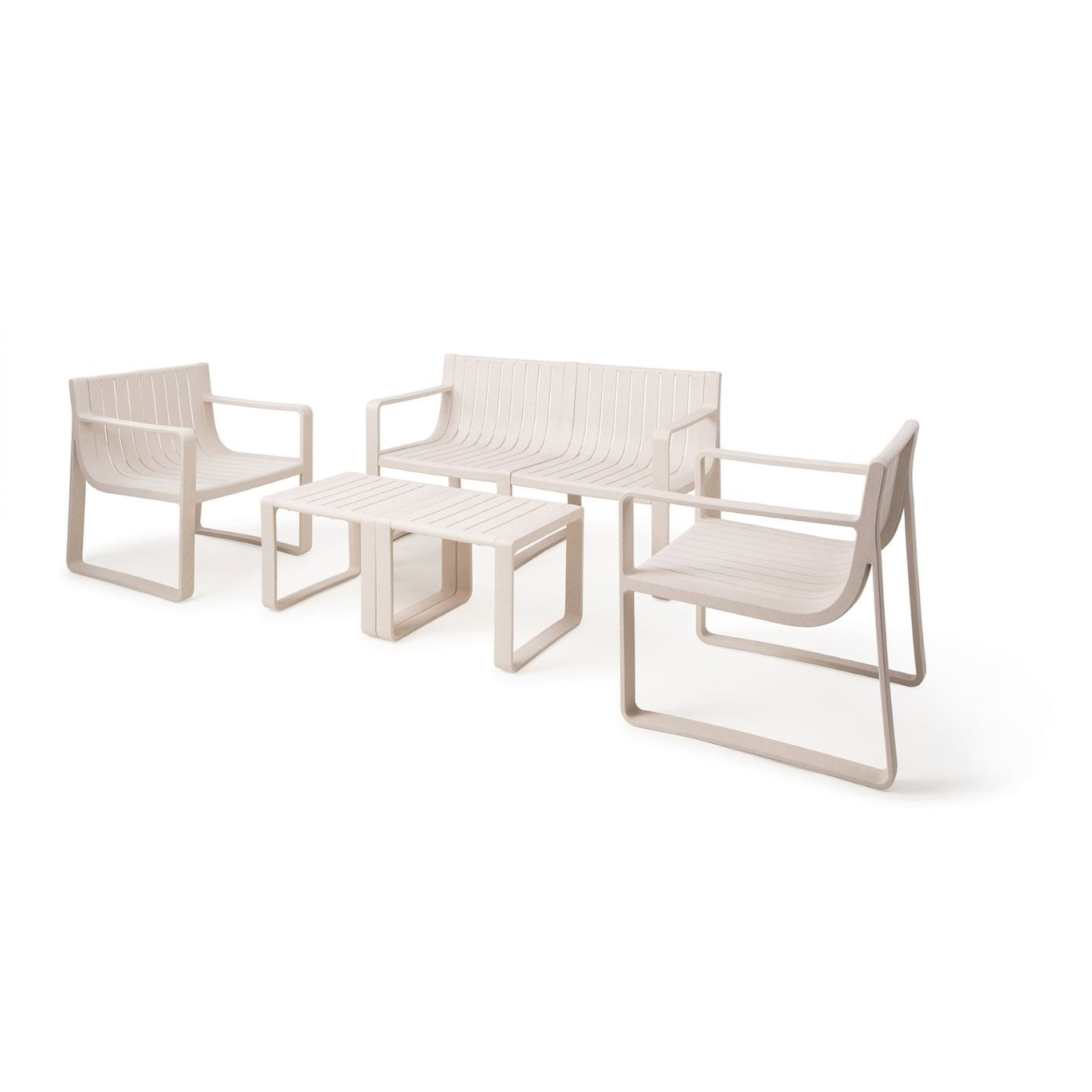 Jesper Home Loungeset 'Sammu' Met 2-zits bank, 2 loungestoelen en tafel